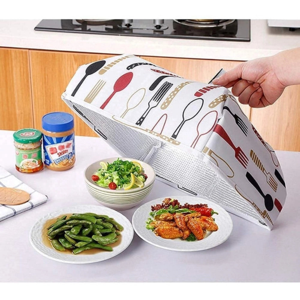 Generic Pack Of 4_Food Dish Cover – Reusable Mesh Lid for Protecting Food from Dust And Insects (Color: Assorted )