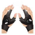 Generic Pack of 2 LED Flashlight Gloves (Black)