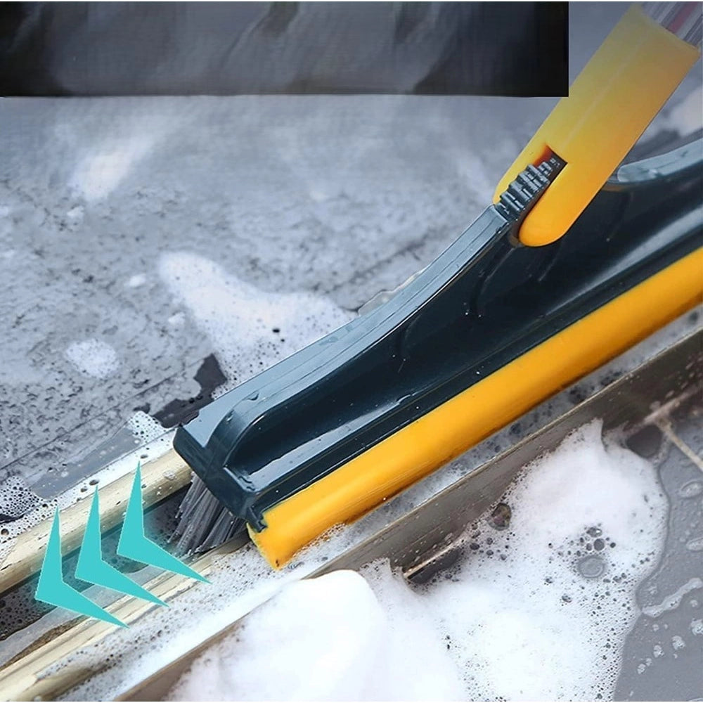 Generic Pack of 2 2 in 1 Scrape Floor Scrubbing Brush (Multicolor)