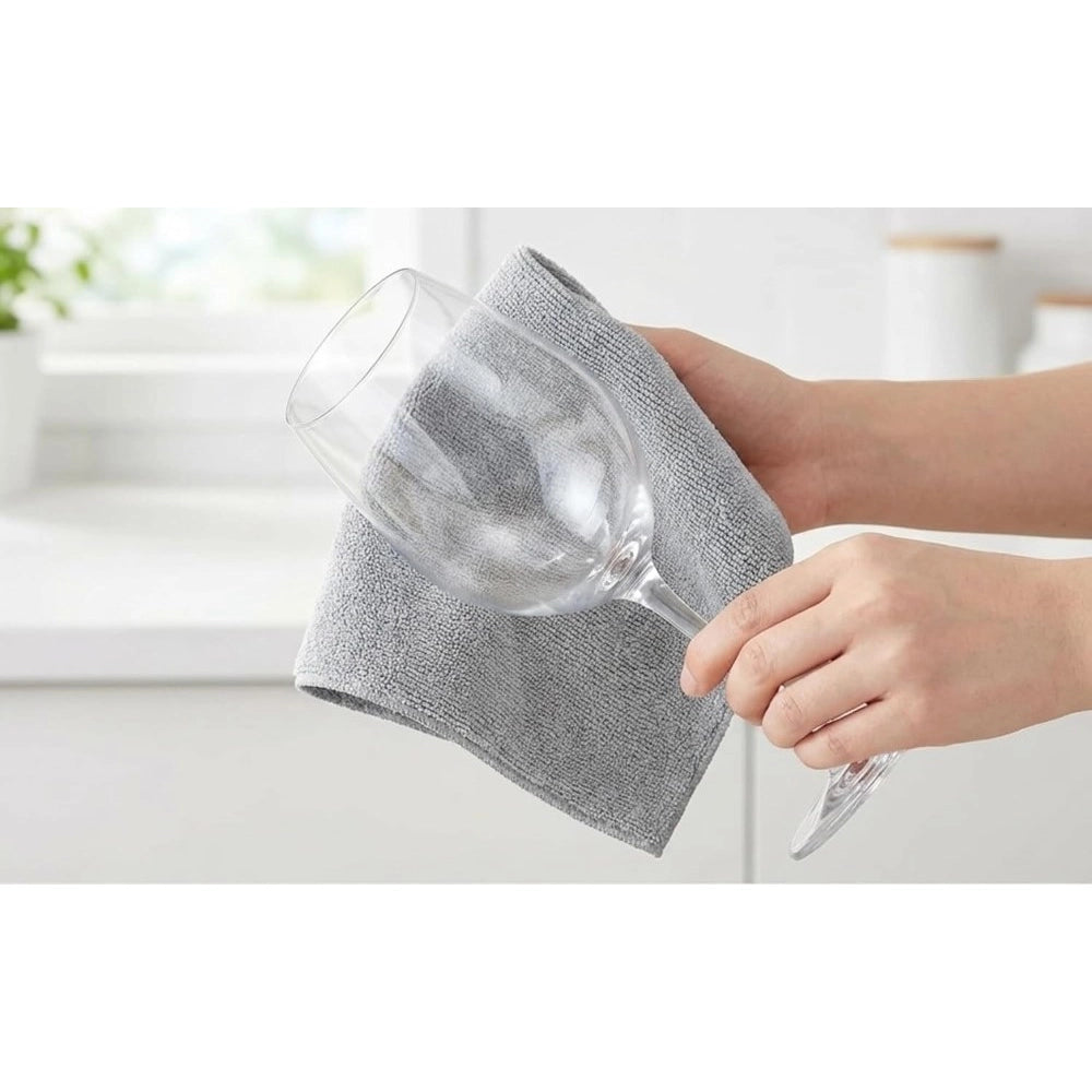 Generic Pack of 2 Microfiber Cleaning Cloth (Grey)