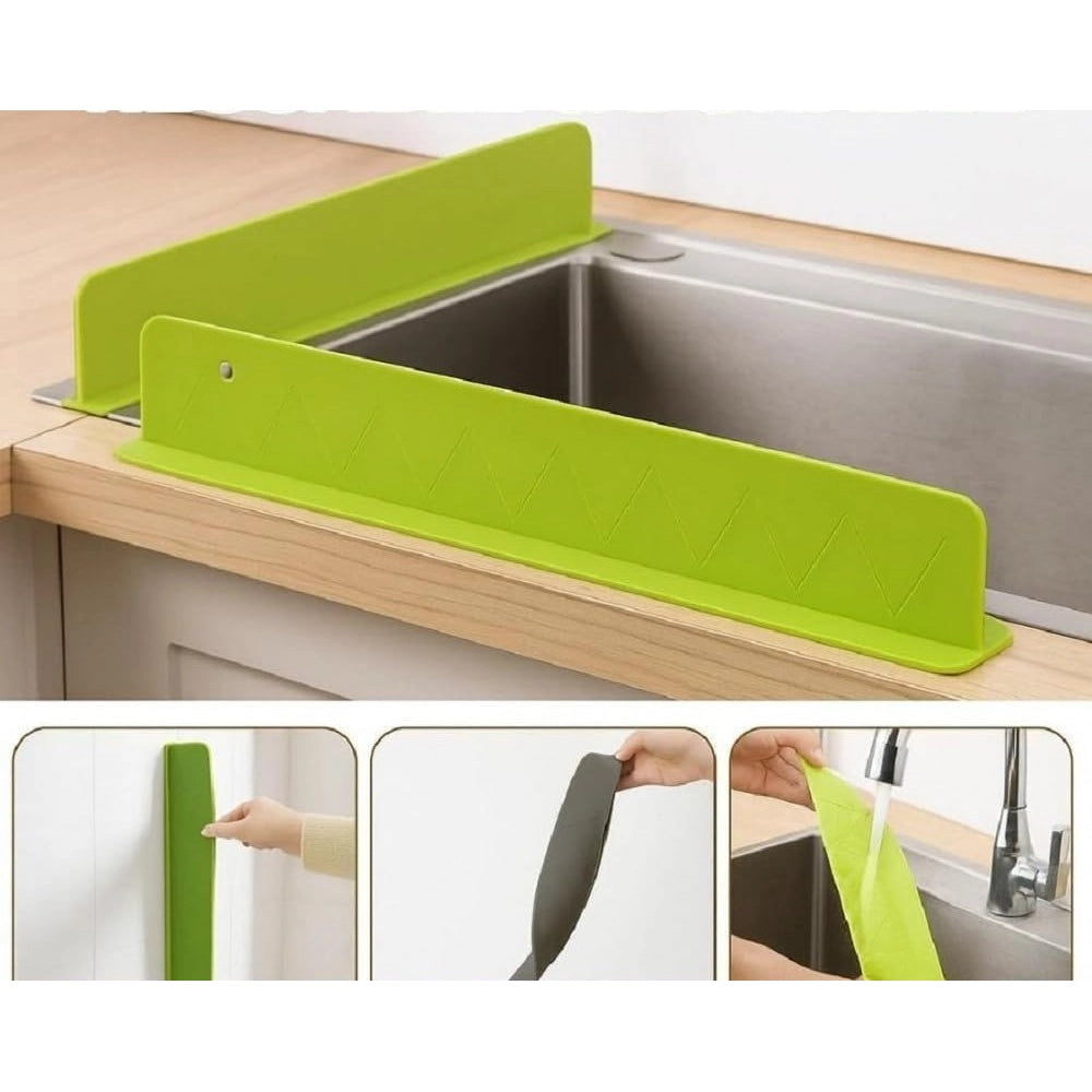 Generic Silicone Sink Splash Guard for Kitchen (Multicolor)