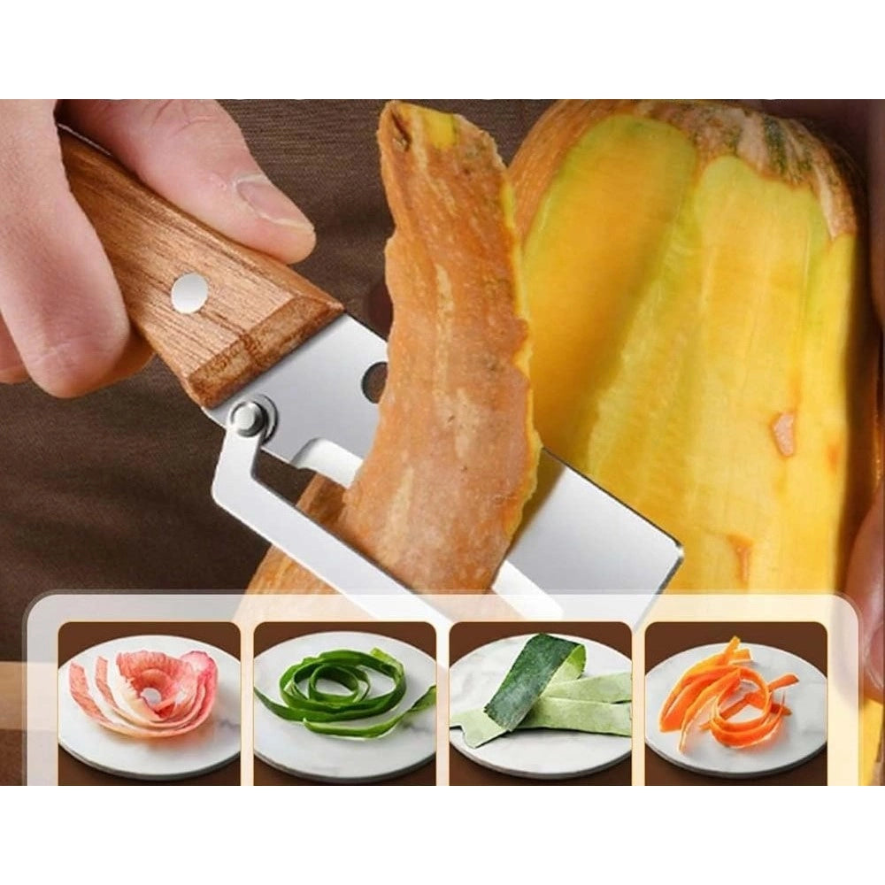 Generic Pack of 2 Multi Functional Vegetable Peeler (Multicolor)