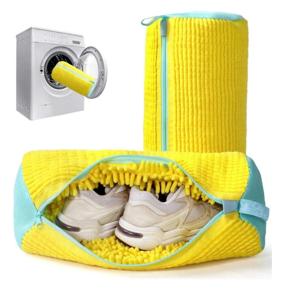 Generic Pack of 2 Shoe Washing Machine Bag (Yellow)