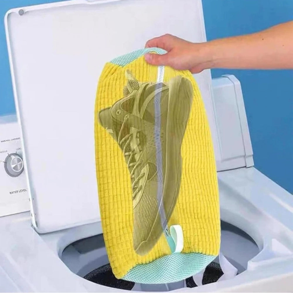 Generic Pack of 2 Shoe Washing Machine Bag (Yellow)