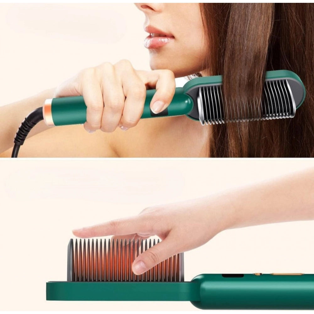 Generic Hair Straightener Comb (Green)