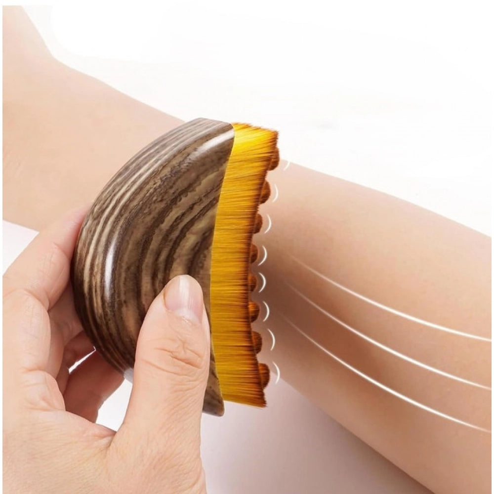 Generic Pack of 2 Lymphatic Contour Face Brush (Brown)