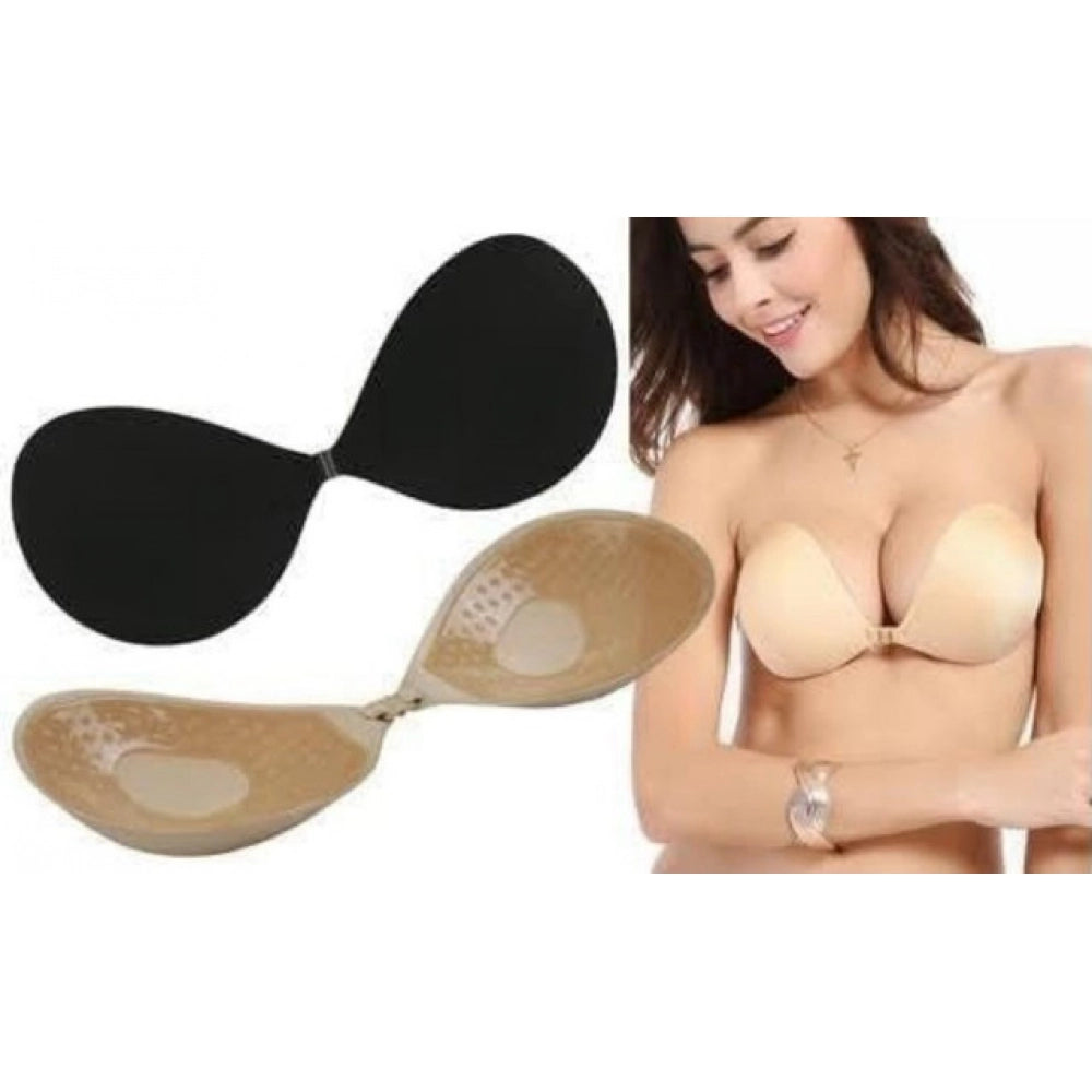 Generic Pack of 2 Bra Pads (Beige-Black)