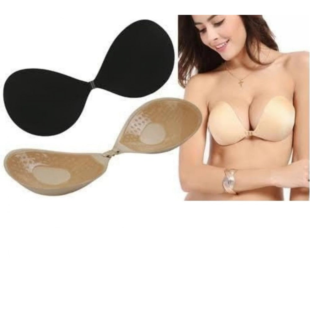 Generic Pack of 2 Bra Pads (Beige-Black)
