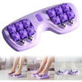 Generic Pack of 2 Portable Double Foot Massage Roller (Purple)