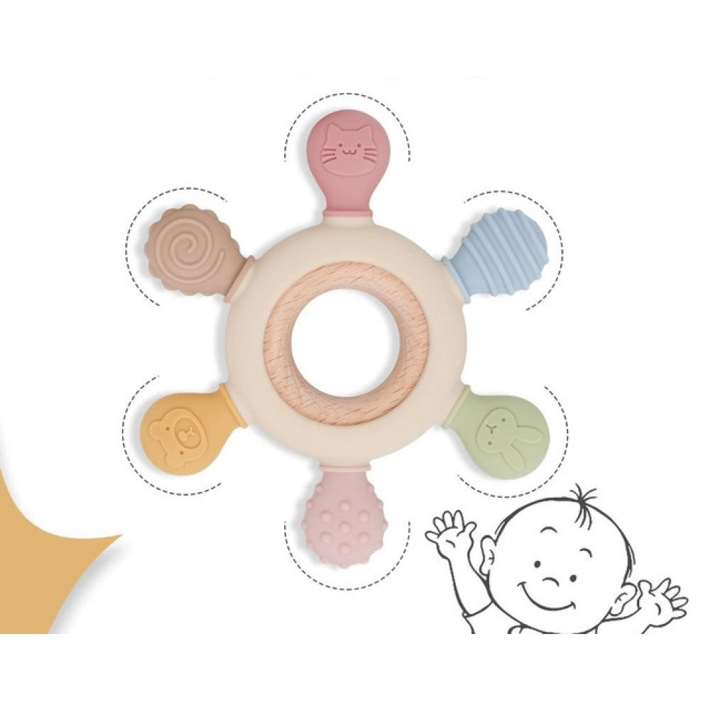 Generic Silicone Baby Teether (Multicolor)