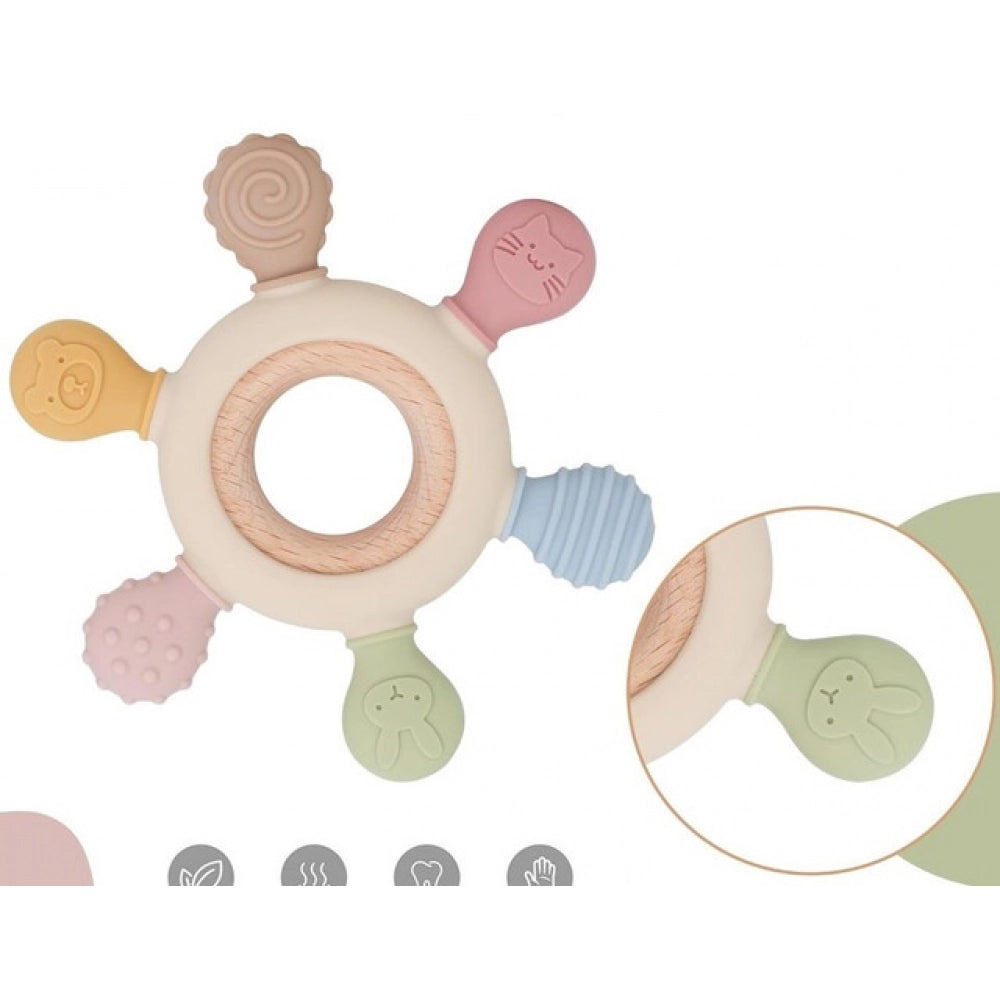 Generic Silicone Baby Teether (Multicolor)