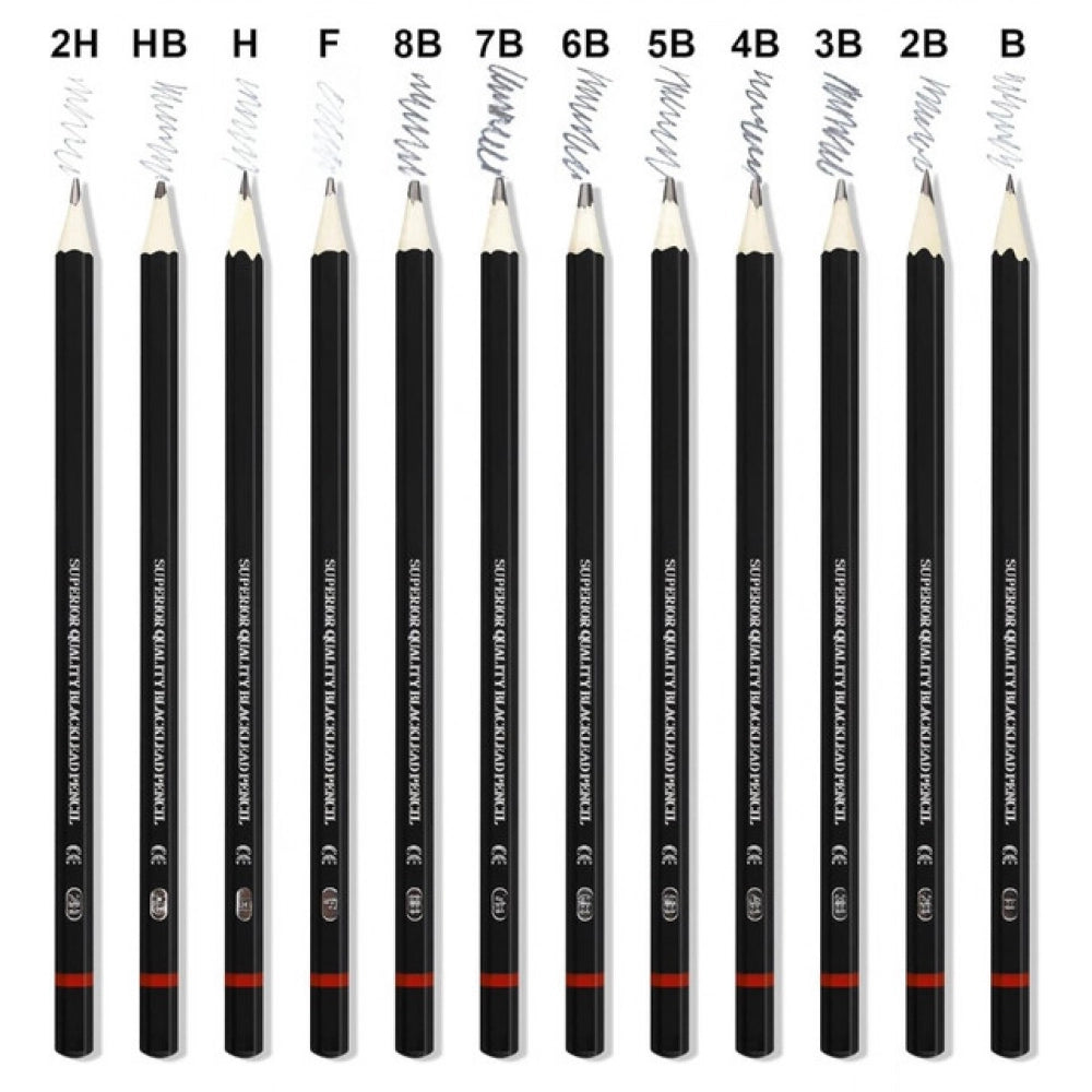 Generic Pack of 2 12 pcs Art Pencil Kit Set (Black)