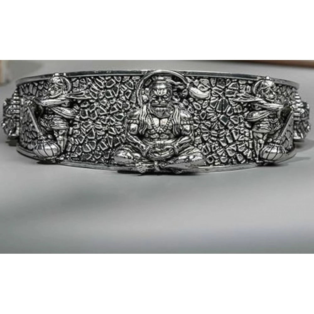 Generic Pack of 2 Hanumanji Kada (Silver)