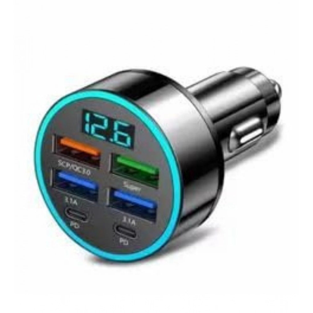 Generic Pack of 2 6 In 1 Car Charger (Black)