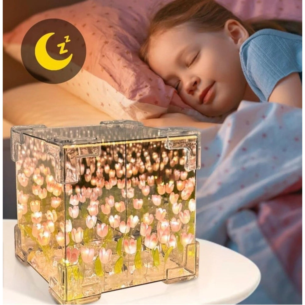 Generic Cube Tulip Lamp (Multicolor)