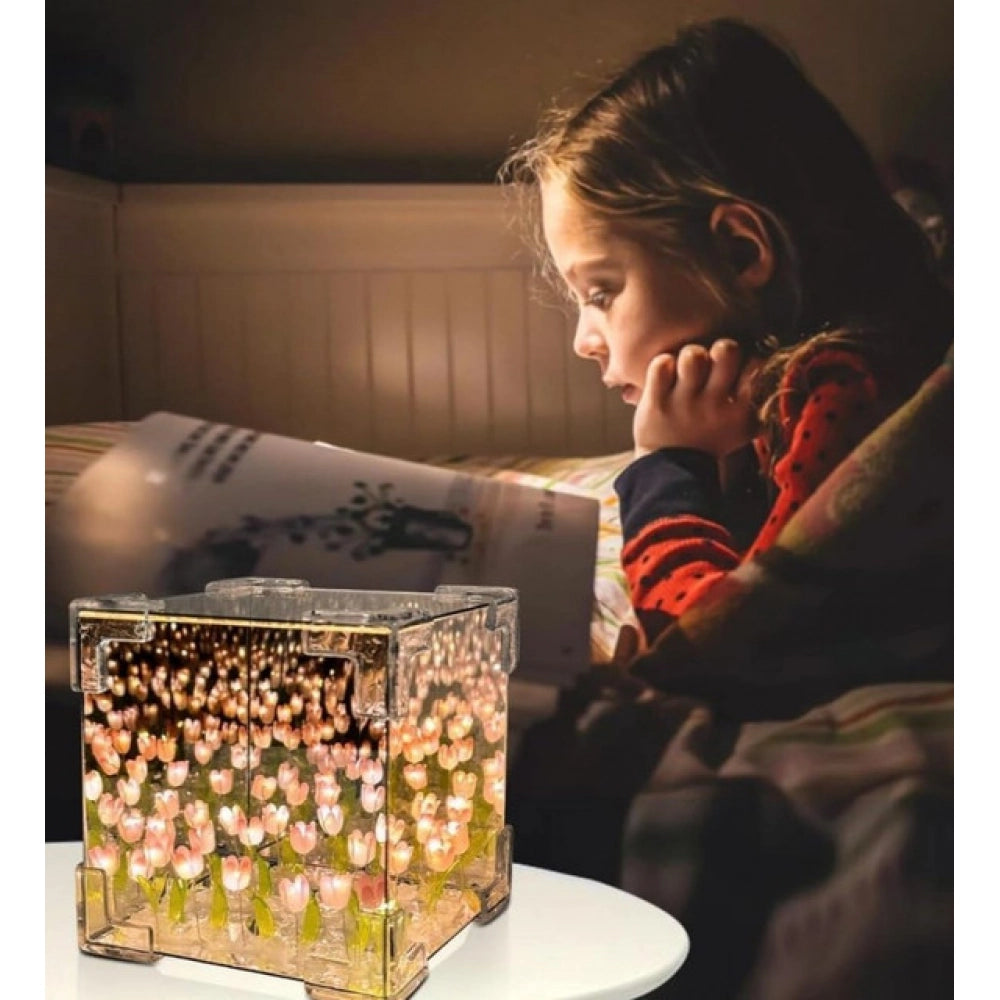 Generic Cube Tulip Lamp (Multicolor)