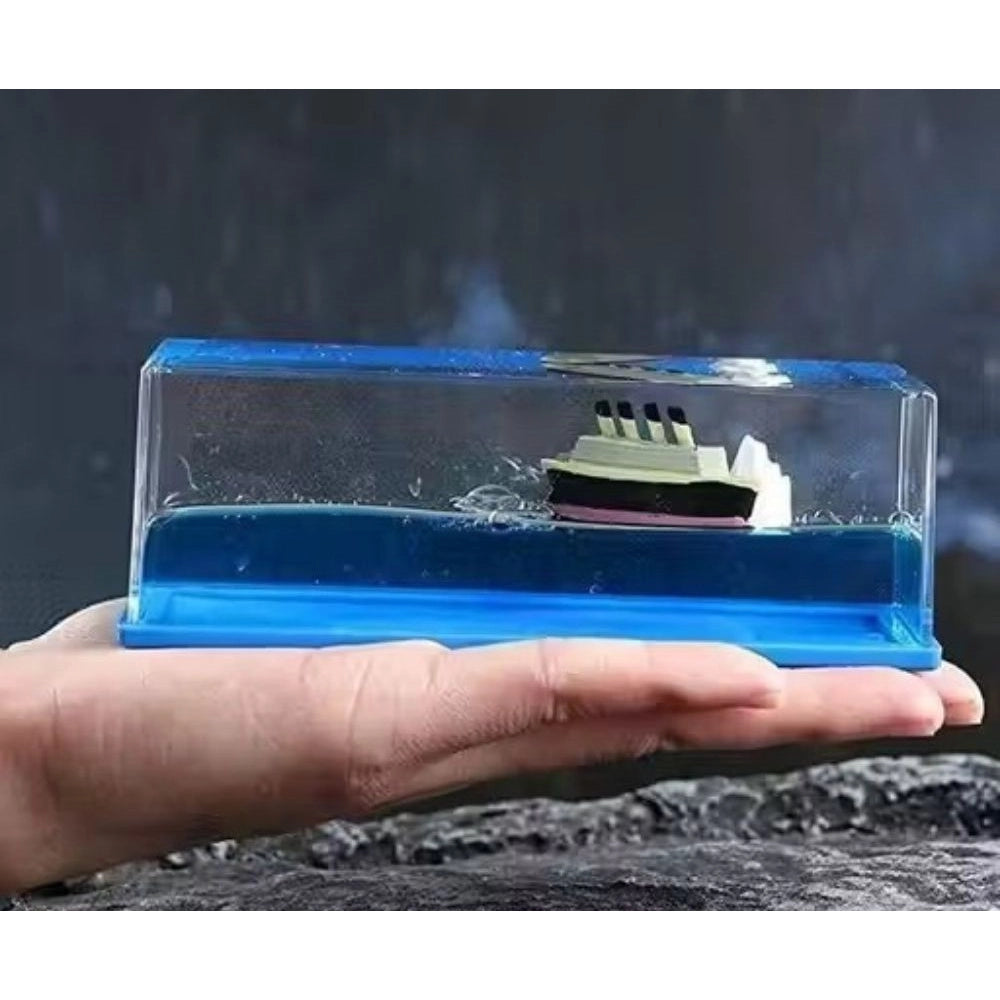 Generic Decorative Liquid Wave Cruise Ship (Blue)