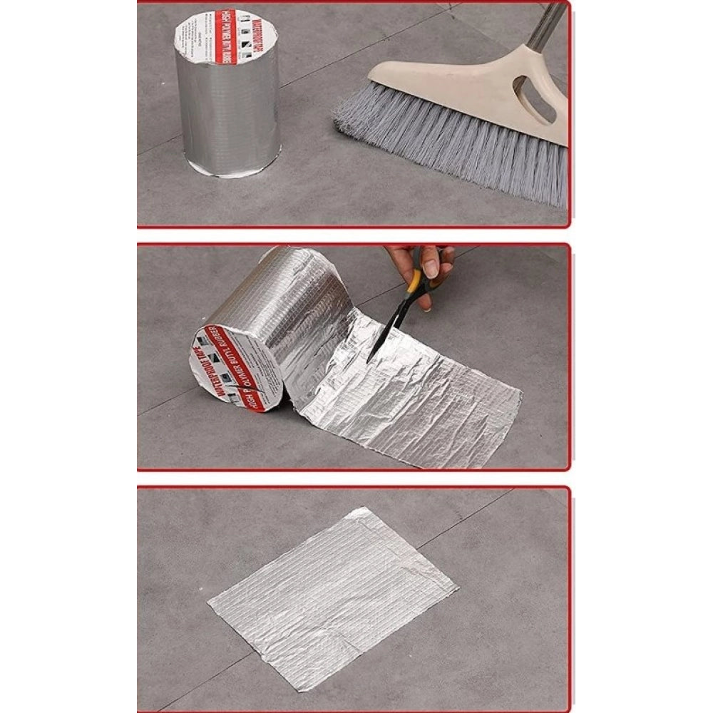 Generic Pack of 2 Aluminium Waterproof Foil Tape 4 Inch (Silver)
