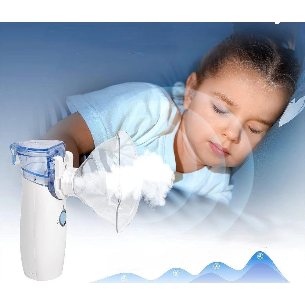 Generic Pack of 2 Mini Portable Mesh Nebulizer (Multicolor)