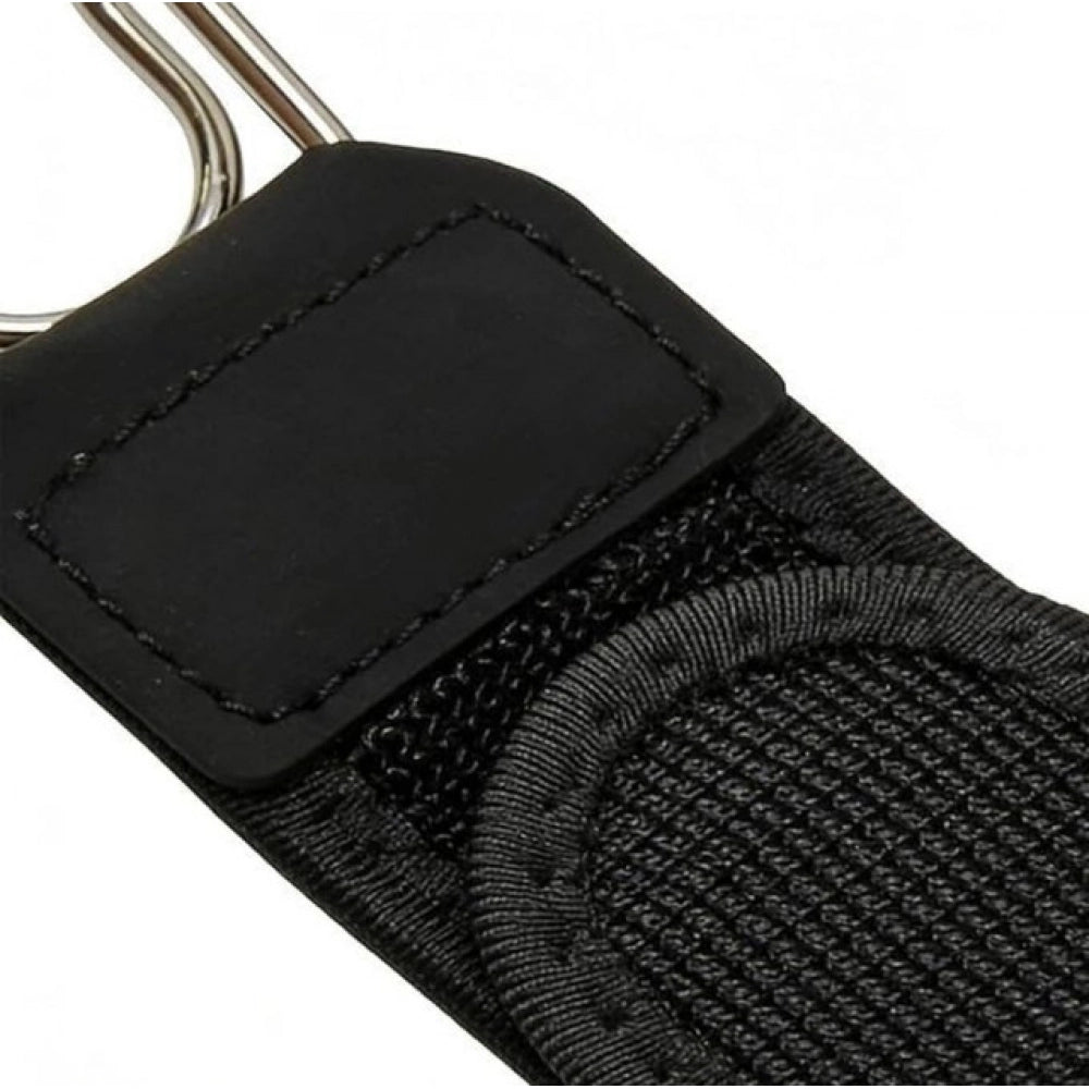 Generic Pack of 2 Buckle Less Belt Pair (Black)