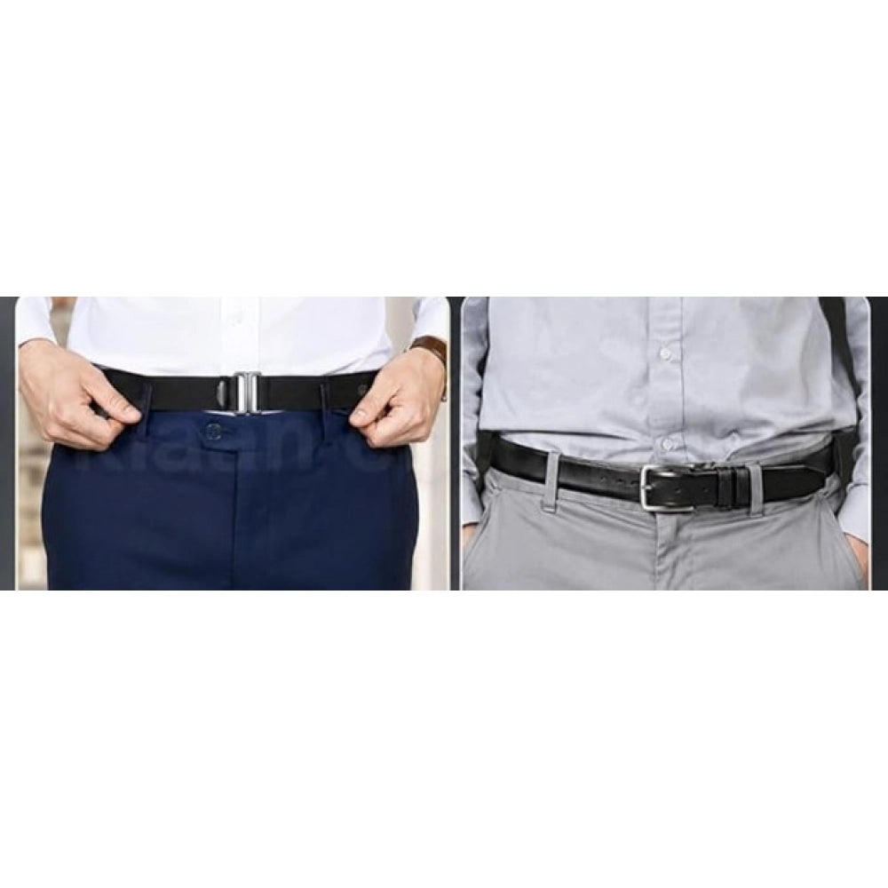 Generic Pack of 3 Shirt Tucker Belt (Black)