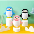 Generic Pack of 3 Wall Mounted Penguin Design Toothpaste Holder (Multicolor)