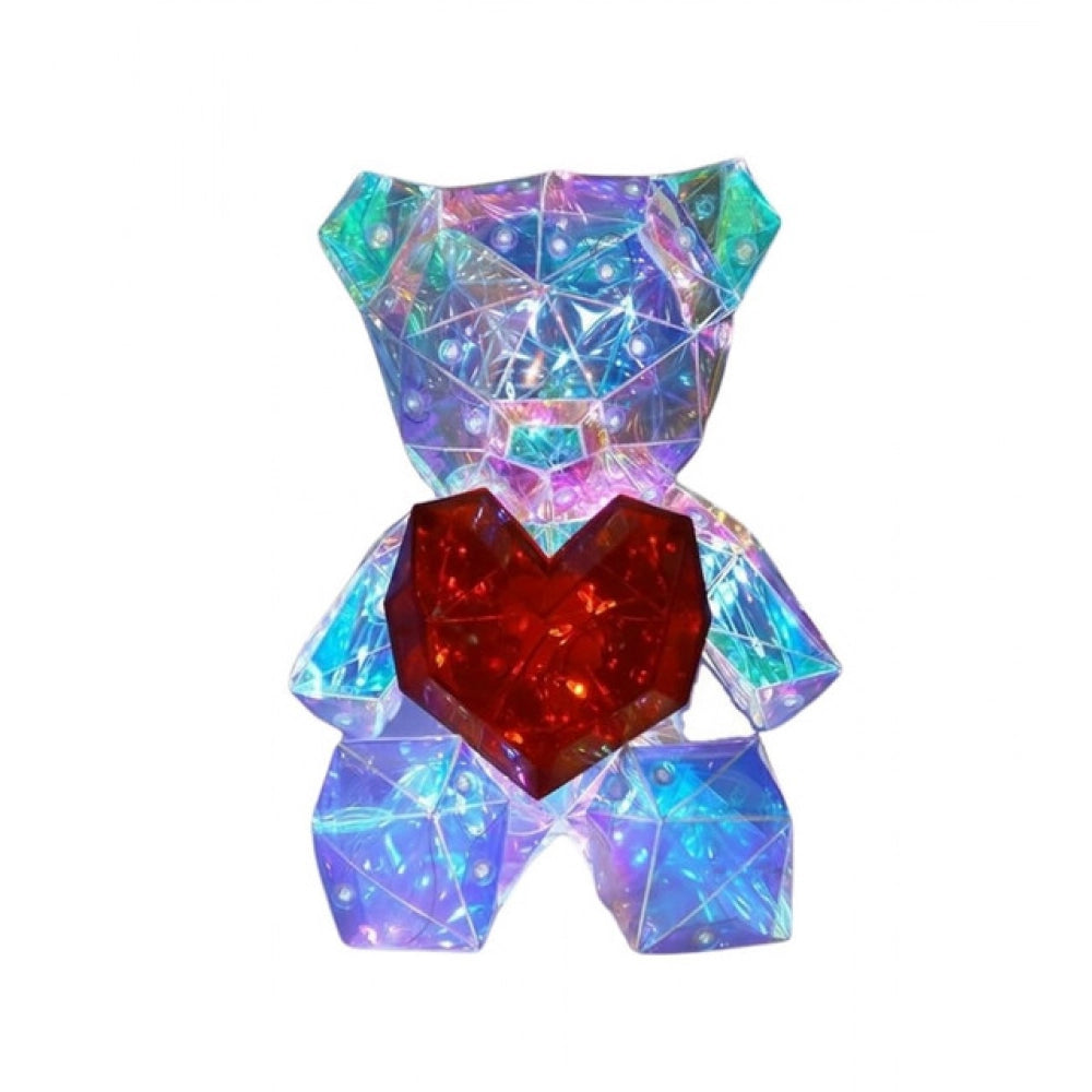 Generic Glowing Teddy Bear Night Light (Multicolor)