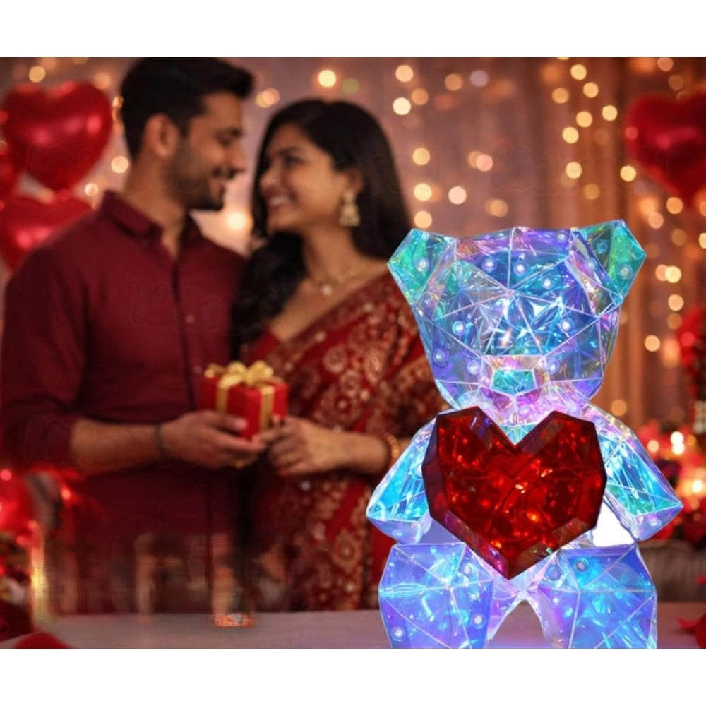Generic Glowing Teddy Bear Night Light (Multicolor)