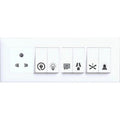 Generic Pack of 3 Switch Board Sticker (Black)