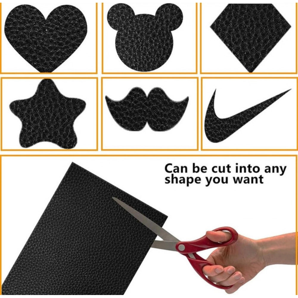 Generic Pack of 2 Leather Repair Patch (Black)