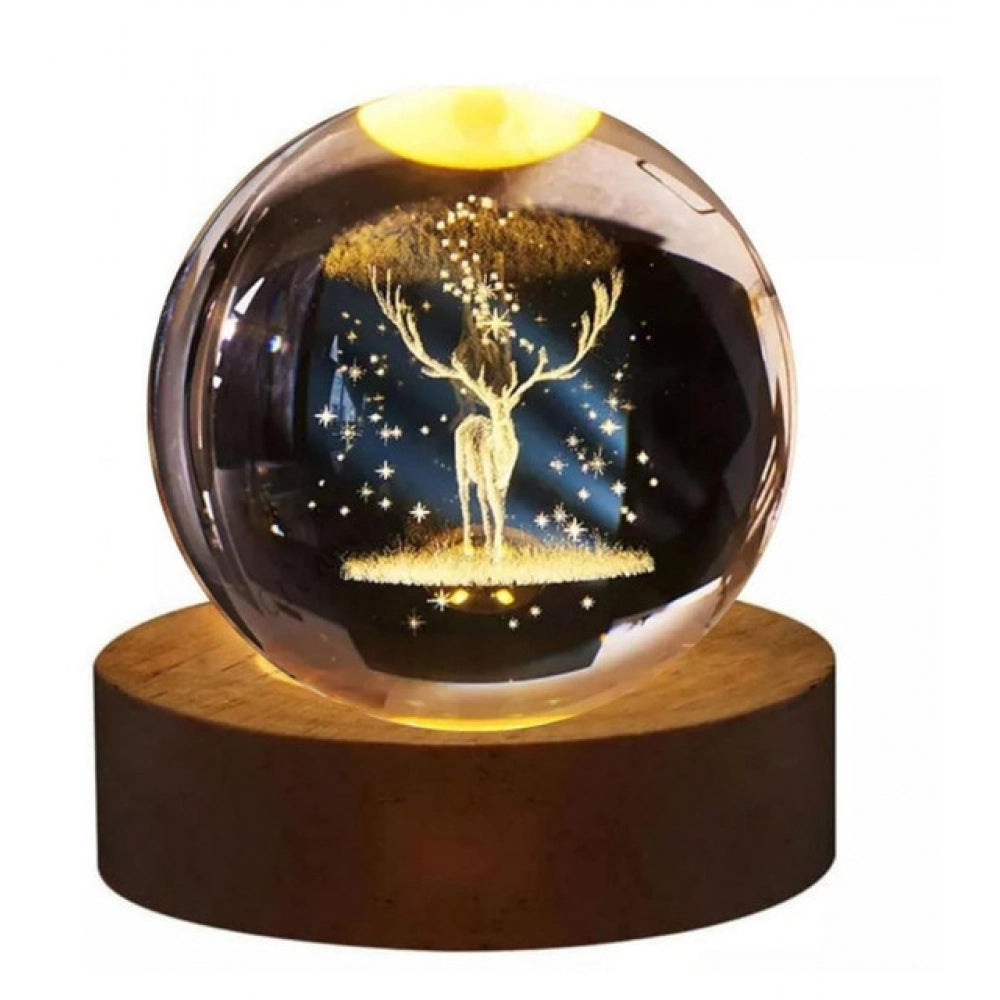 Generic Pack of 2 All Design Crystal Night Lamp (Multicolor)