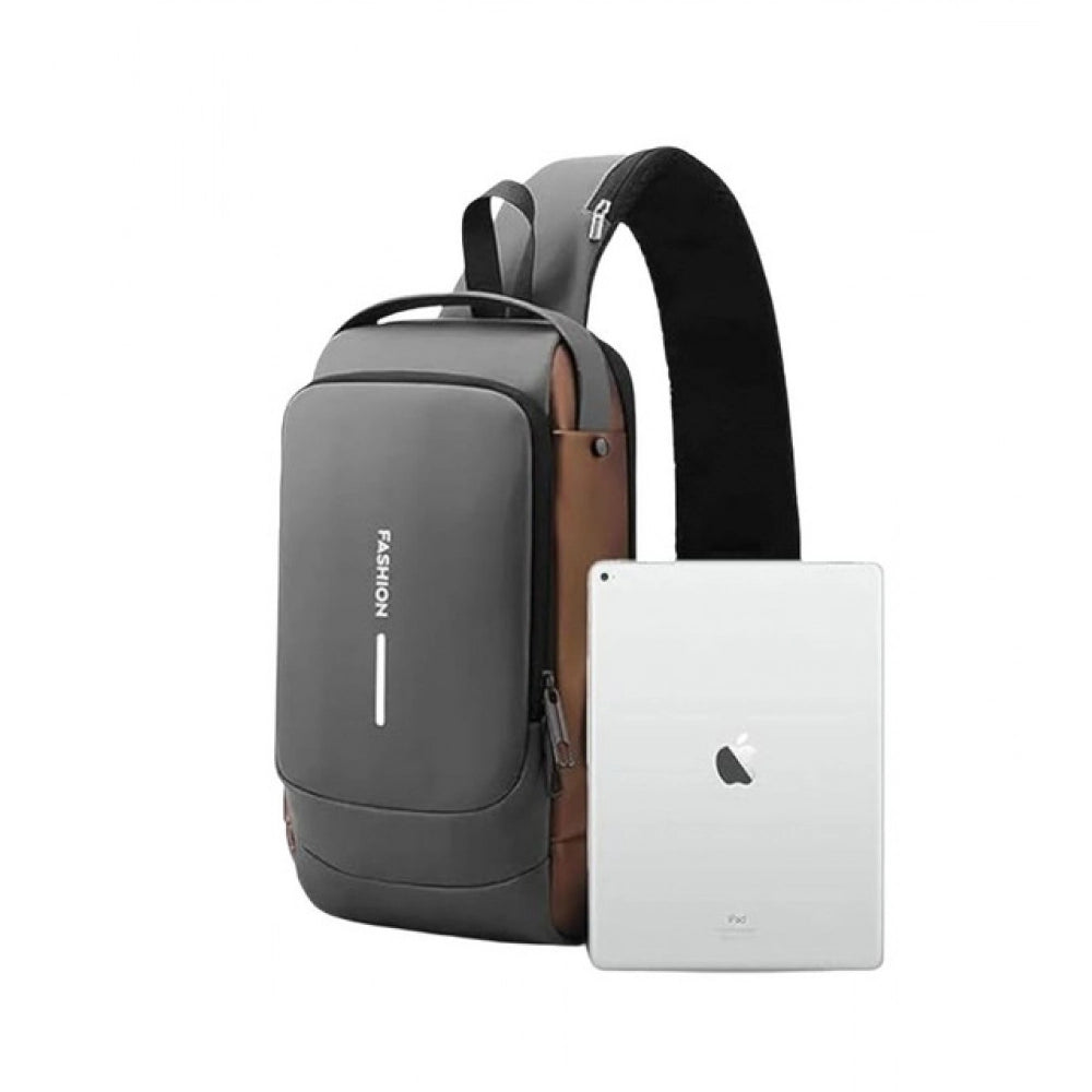 Generic Waterproof Sling Cross Backpack Bag (Black)