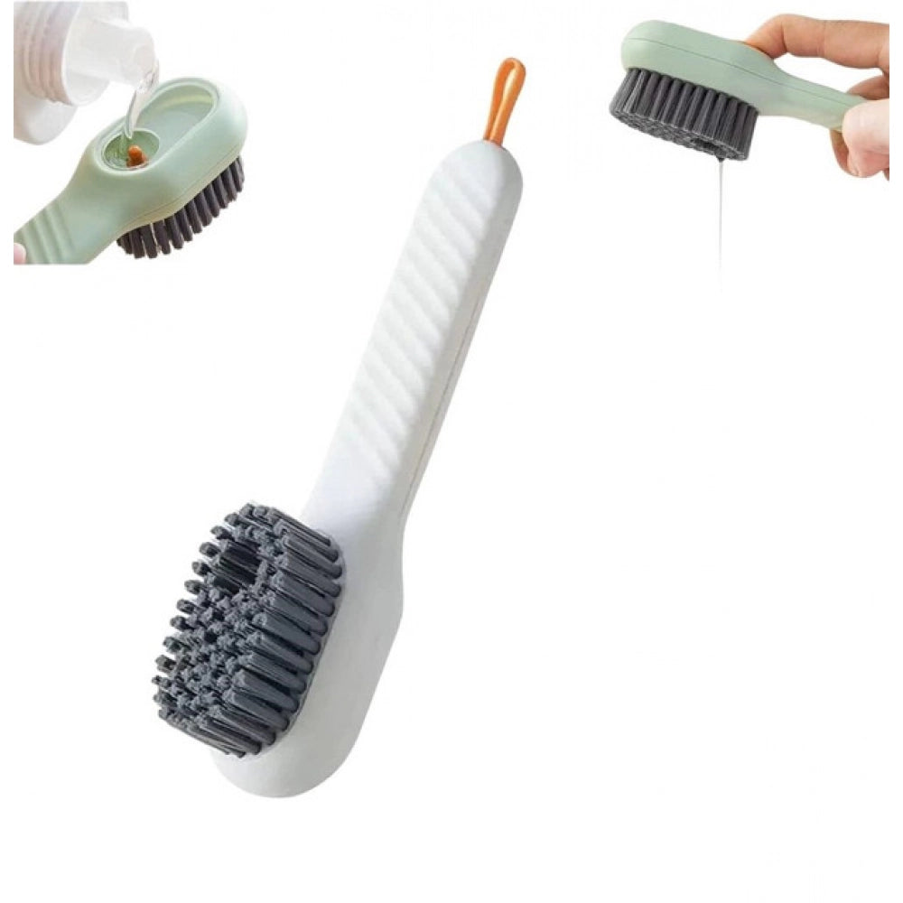 Generic Pack of 3 Soap Dispensing Cleaning Brush (Multicolor)