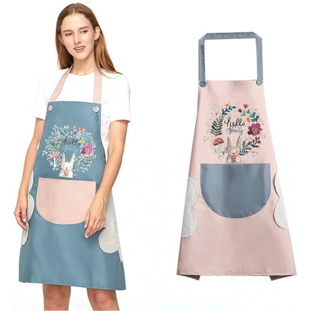 Generic Pack of 2 Kitchen Pocket Apron (Multicolor)