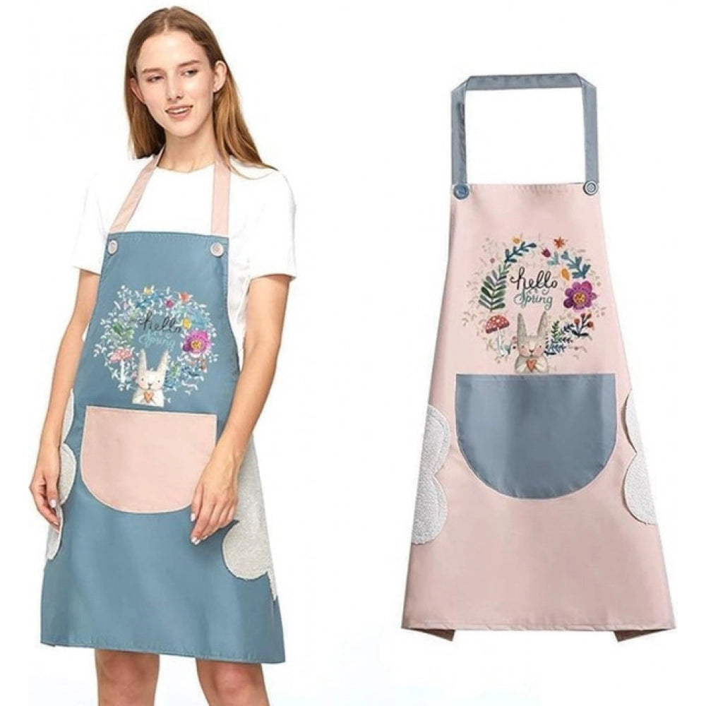 Generic Pack of 2 Kitchen Pocket Apron (Multicolor)