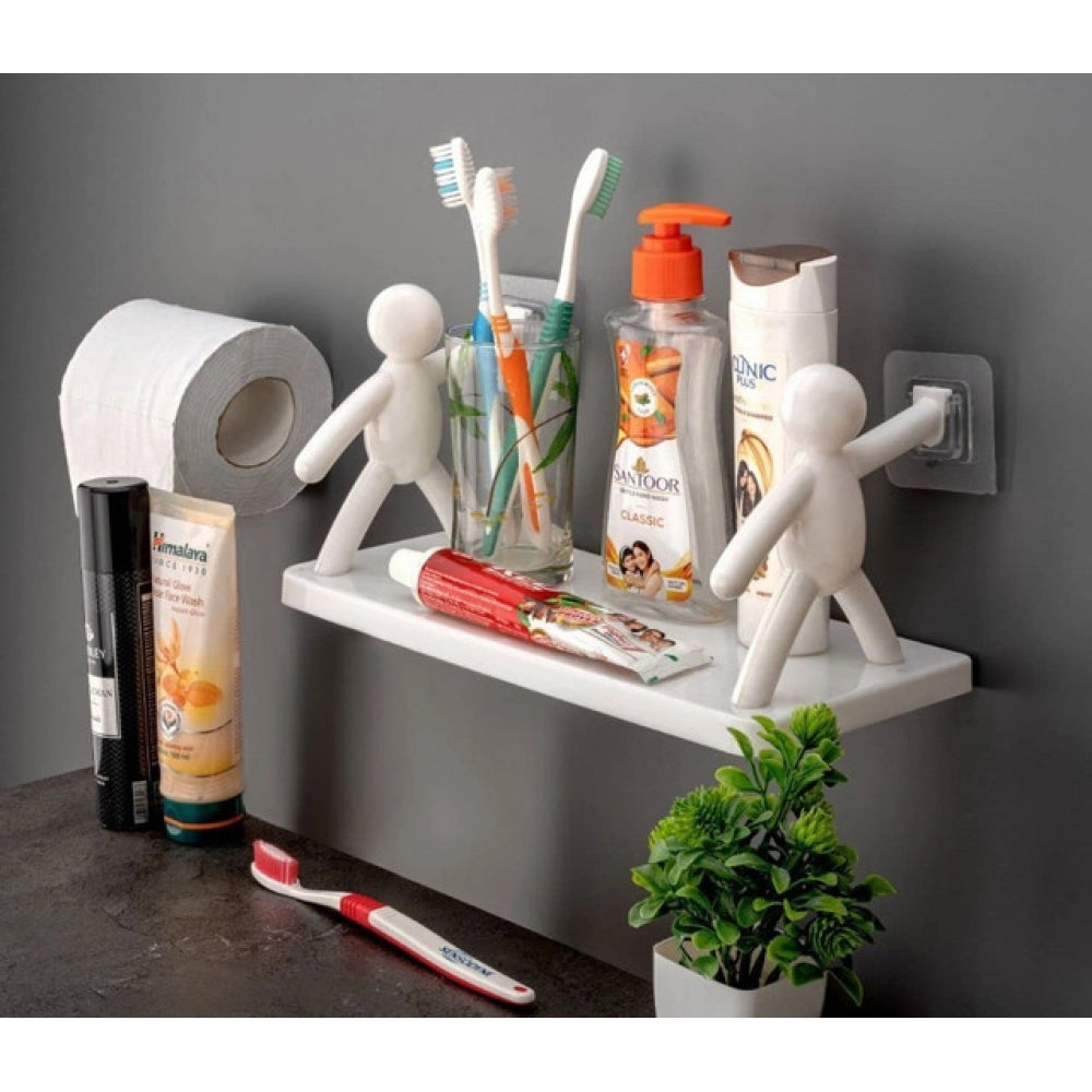 Generic Pack of 2 Self Adhesive Multipurpose Stand Holder (White)