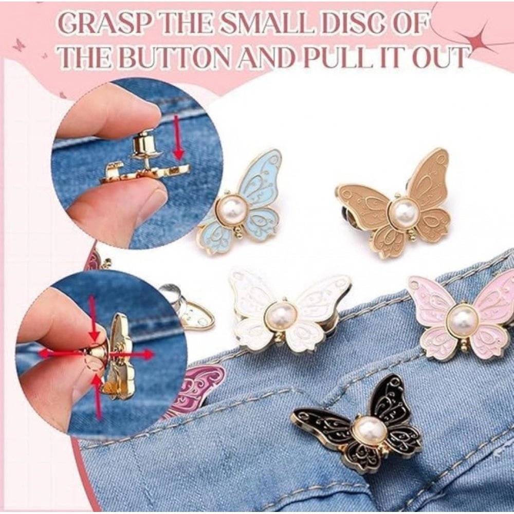 Generic Pack of 3 Jeans Clip Butterfly (Multicolor)