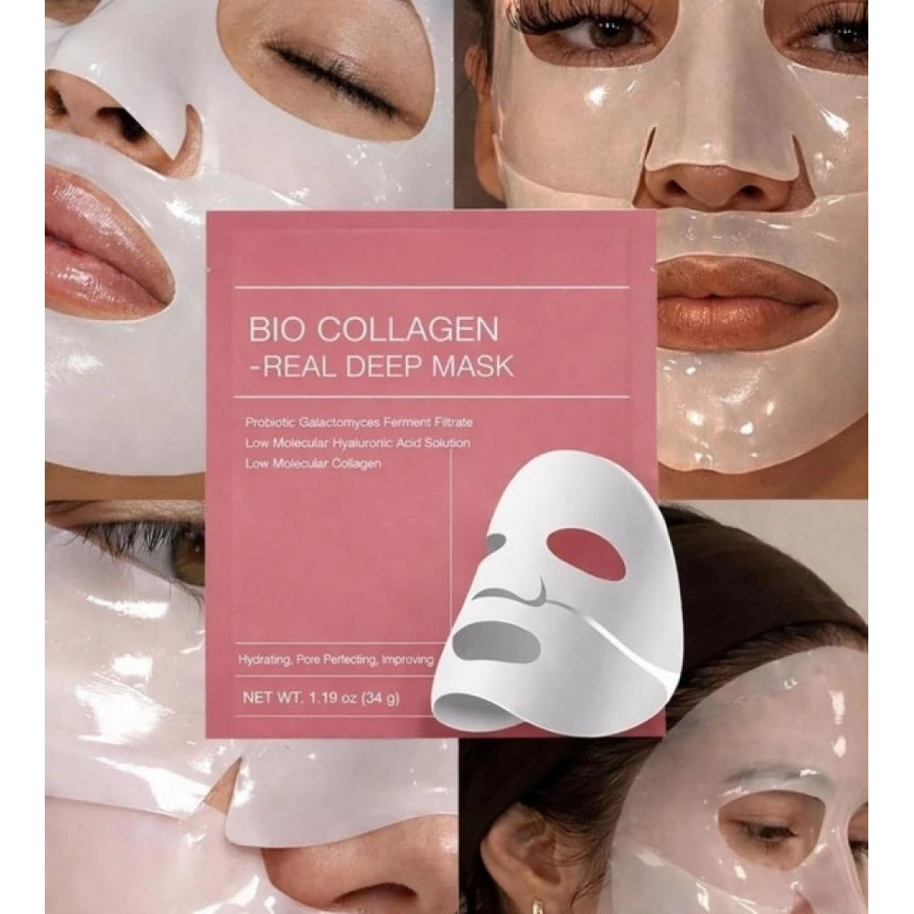 Generic Pack of 2 Bio-Collagen Face Mask (Multicolor)