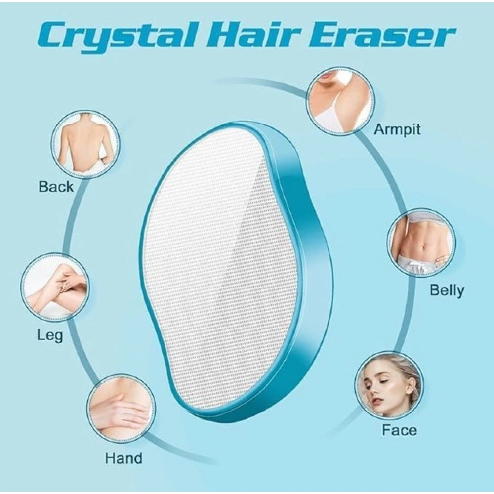 Generic Pack of 3 Crystal Painless Hair Eraser (Blue)