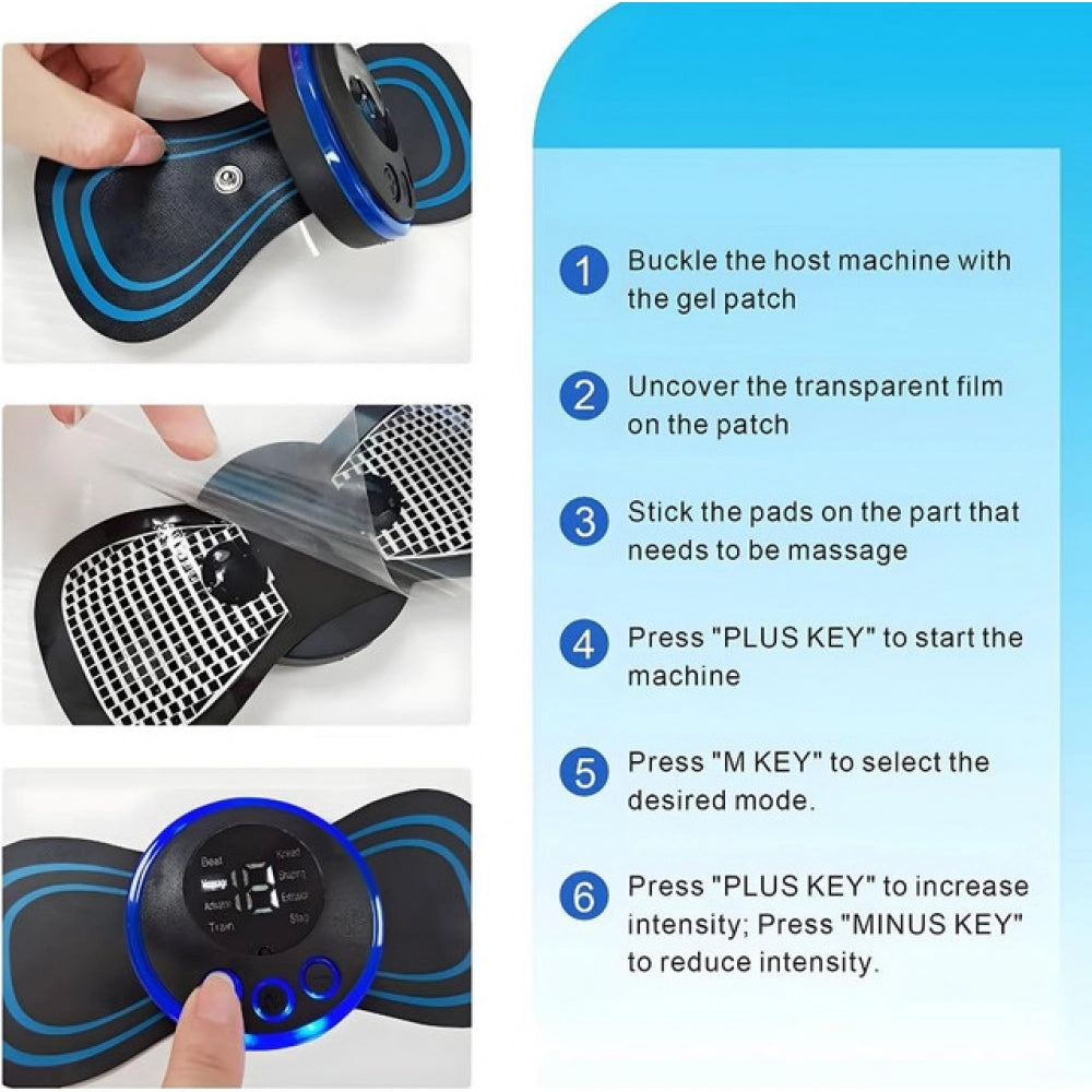 Generic Pack of 2 Butterfly Massager (Black)