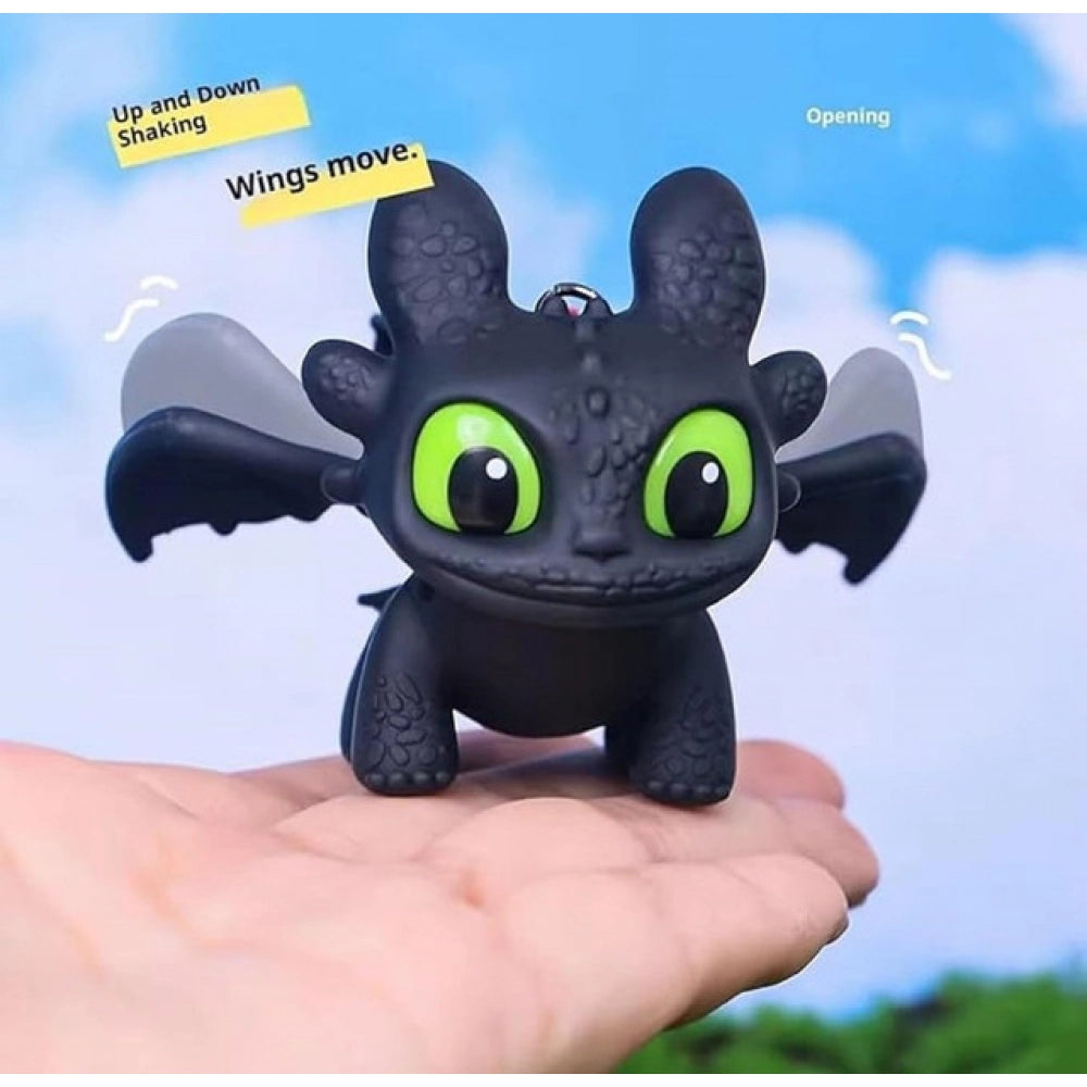 Generic Night Fury Dragon Keychain (Black)
