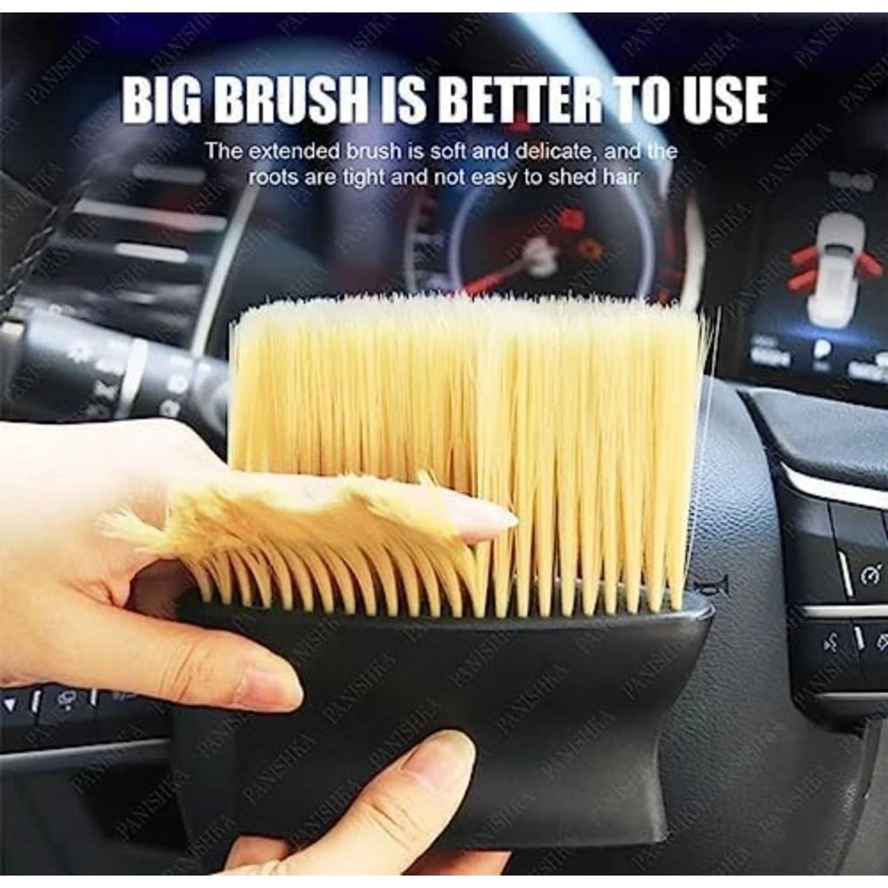 Generic Pack of 3 Car Dashboard Cleaning Brush (Black)