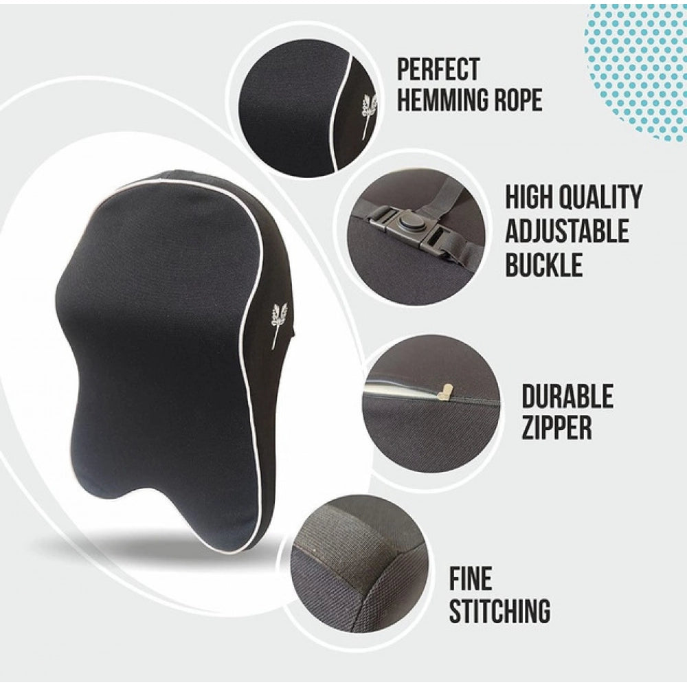 Generic Memory Foam Car Headrest Pillow (Black)