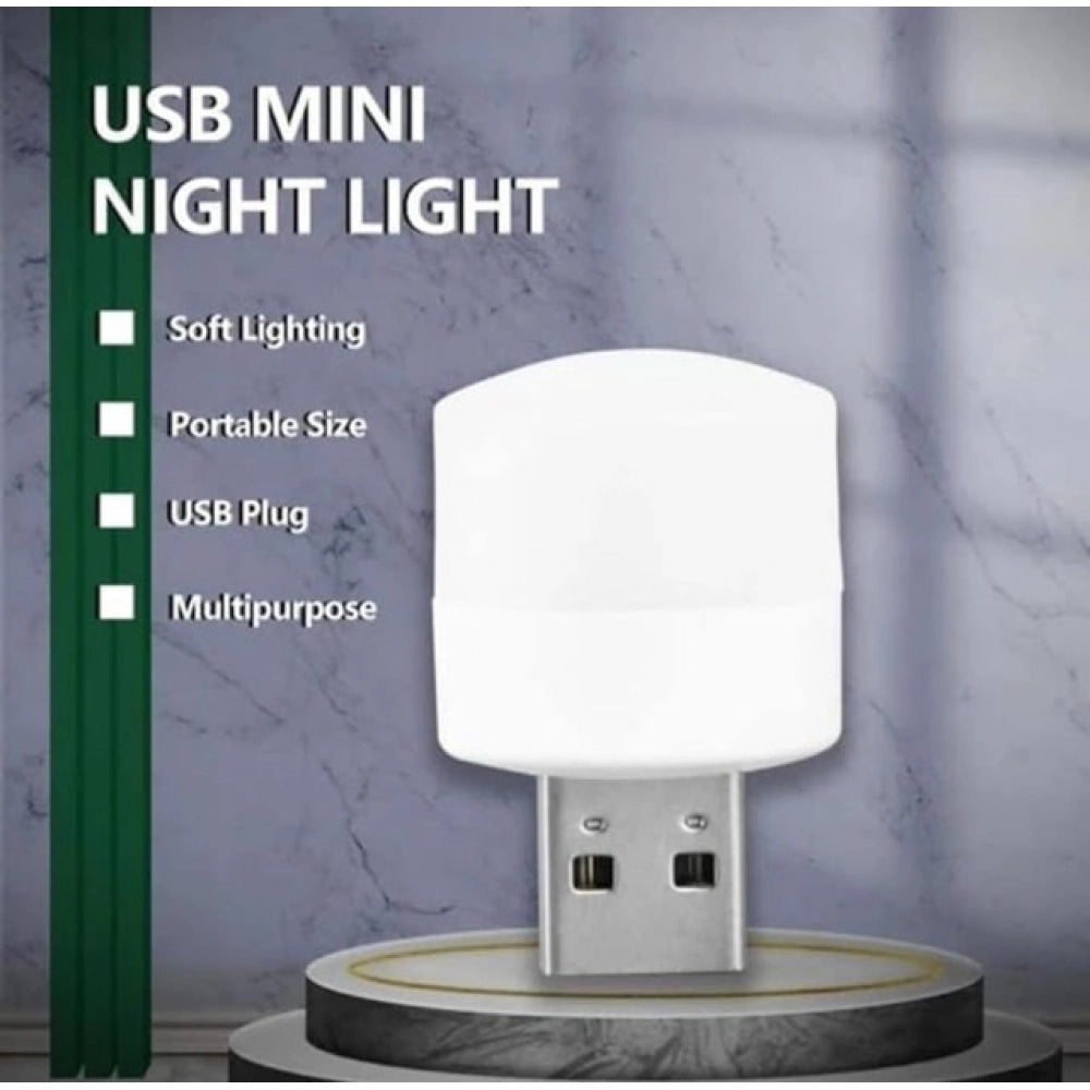 Generic Pack of 10 Portable Home USB Night Lights (White)