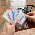 Generic Pack of 10 Rain Card (Multicolor)