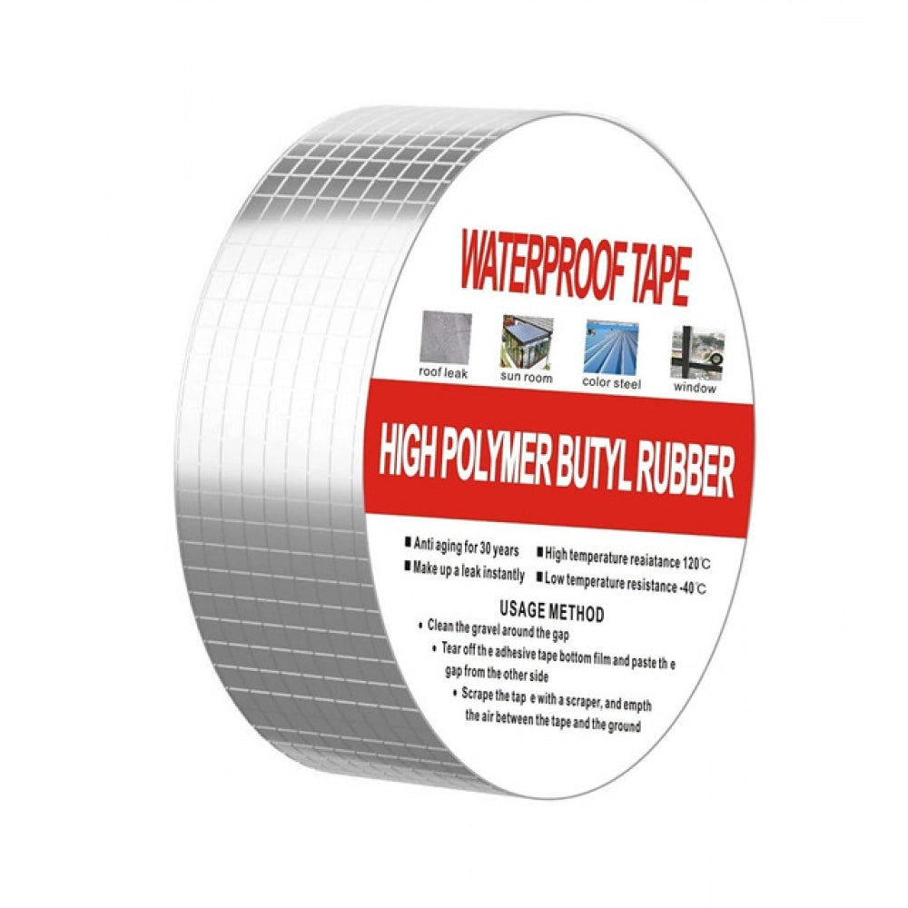 Generic Pack of 2 Aluminium Waterproof Foil Tape 2 Inch (Silver)