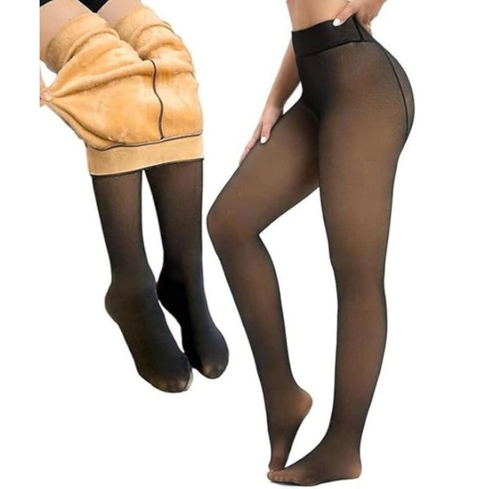 Generic Winter Warm Leggings (Black)