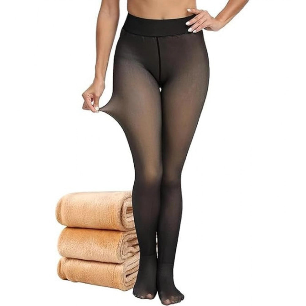 Generic Winter Warm Leggings (Black)