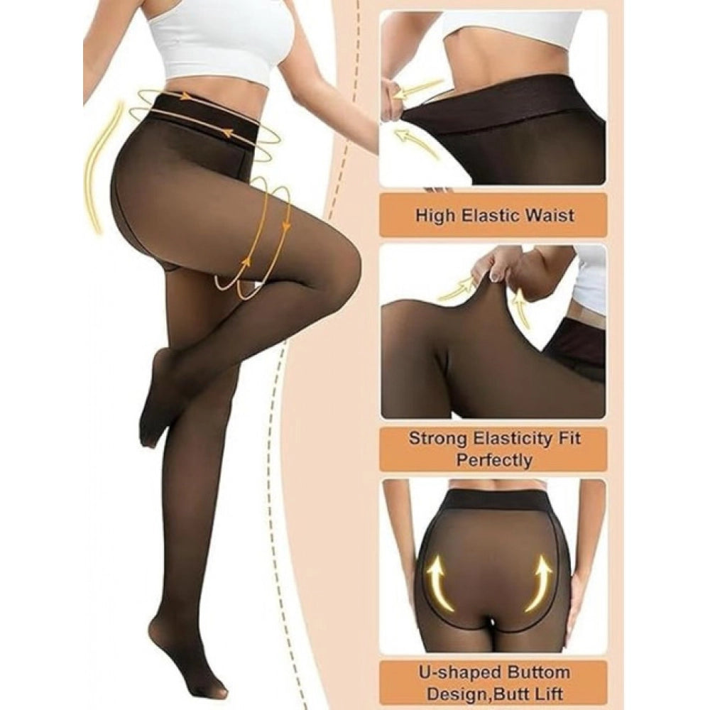 Generic Winter Warm Leggings (Black)