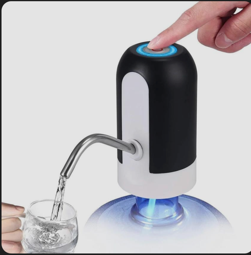 Automatic Water Dispenser Pump – USB Rechargeable Portable Water Bottle Pump Description